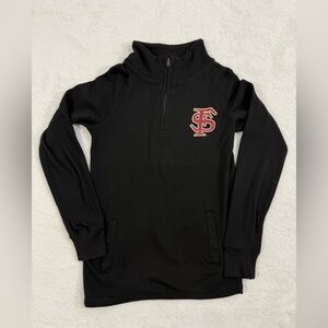 FSU SEMINOLE Pull Over Sweater w/ Pockets Seminole Logo Women’s S Sports Apparel
